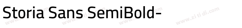 Storia Sans SemiBold字体转换